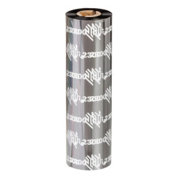 Zebra Ribbon, Wax, 84mm x 74m
