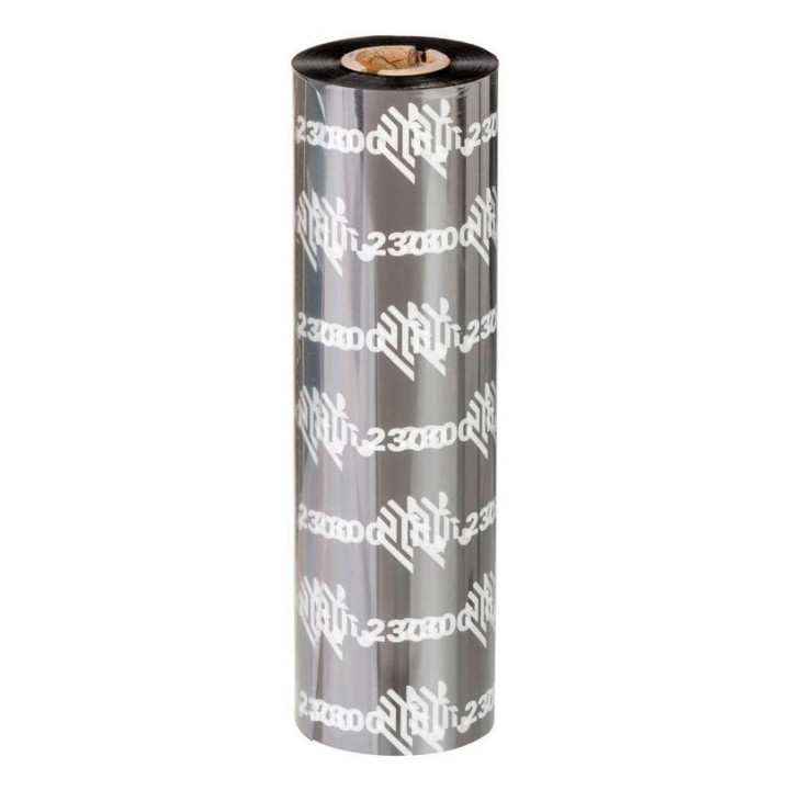 Zebra Ribbon, Wax, 84mm x 74m