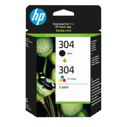 HP 304 2-Pack Black/Tri-color