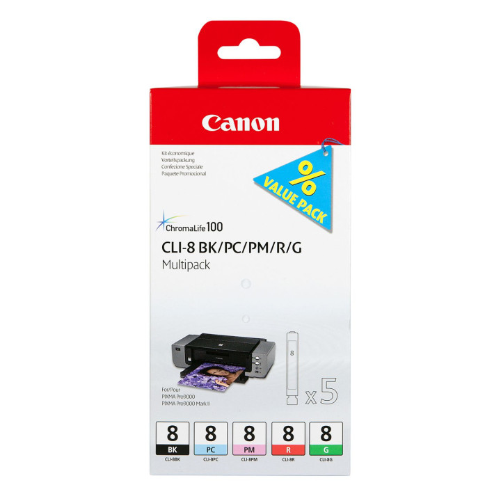 Canon Ink Value Pack BK/PC/PM/R/G