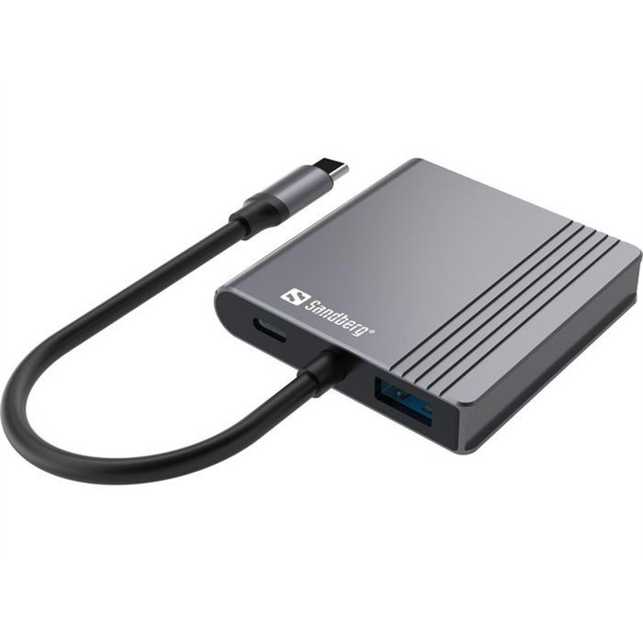 USB-C Dock 2xHDMI+USB+PD