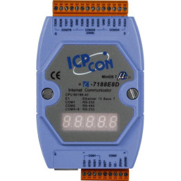 Moxa ICP CON, 7xRS232+1xRS485+DISPL