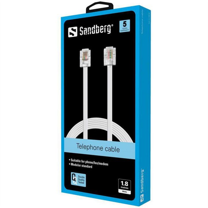 Telephone RJ11-RJ11  1.8 m