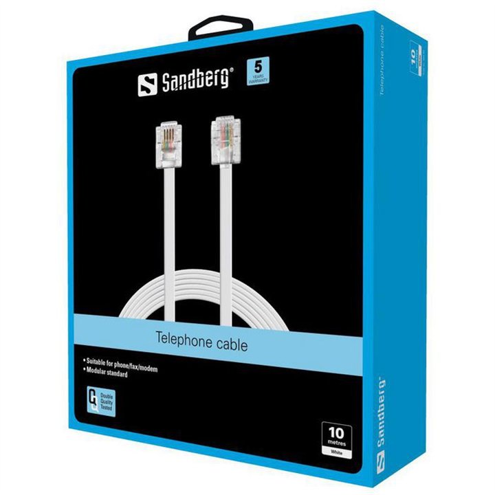 Telephone RJ11-RJ11 10m