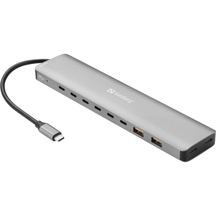 Sandberg USB-C to 8 x USB-C + 2xUSB-A