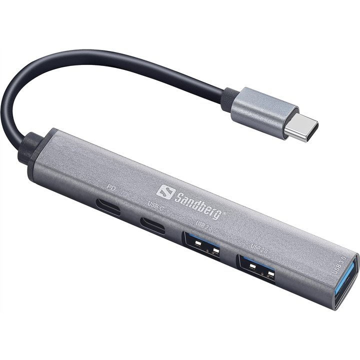 Sandberg USB-C to 3xUSB-A+2xUSB-C SAVER