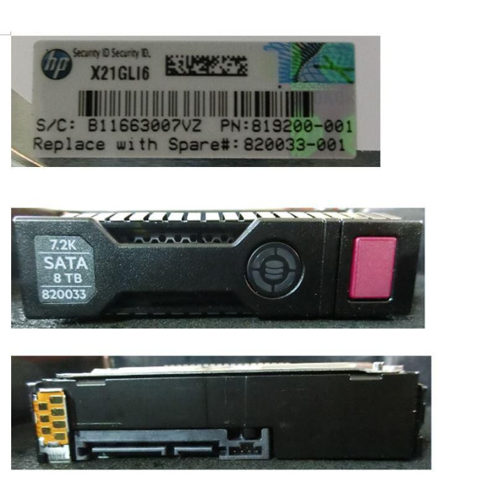 Hewlett Packard Enterprise DRV HD 8TB 6G 7.2K 3.5 SATA
