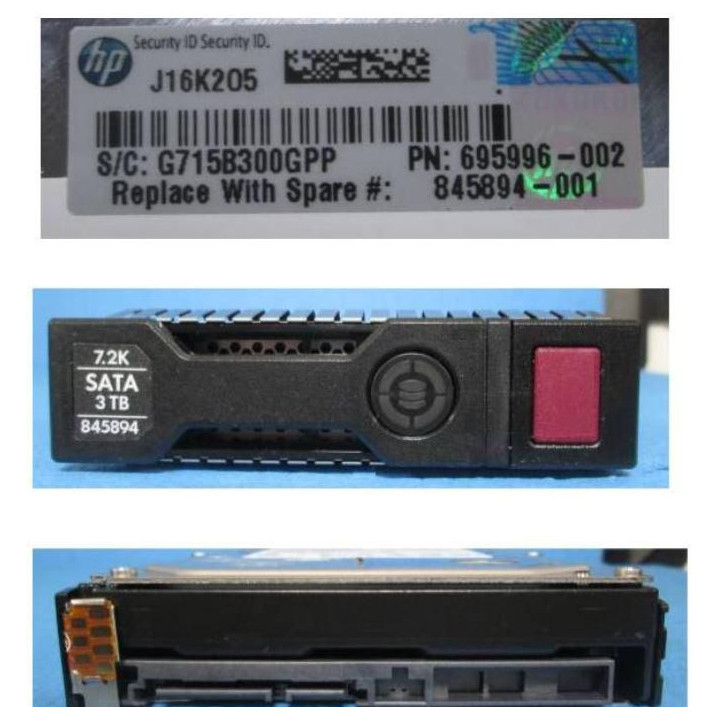 Hewlett Packard Enterprise DRV HD 3TB 6G 7.2K 3.5 SATA