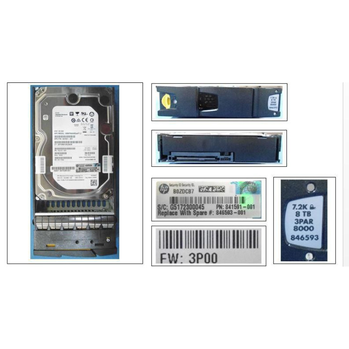 Hewlett Packard Enterprise DRV HD 8TB 7.2K LFF SAS FE