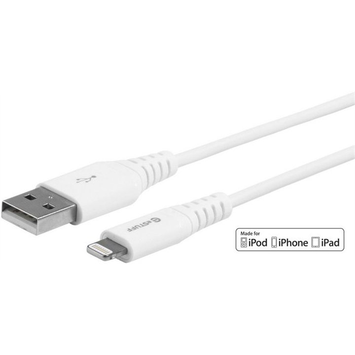 eSTUFF Lightning Cable MFI 3m White