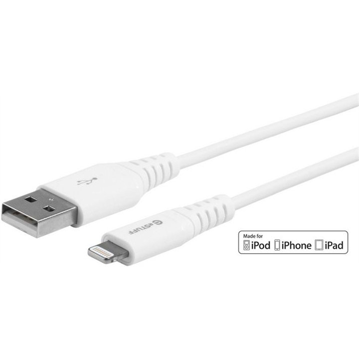 eSTUFF Lightning Cable MFI 0.5m White
