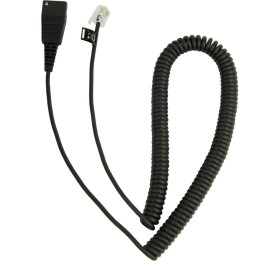 Jabra QD Cord, Coild, Mod. Plug