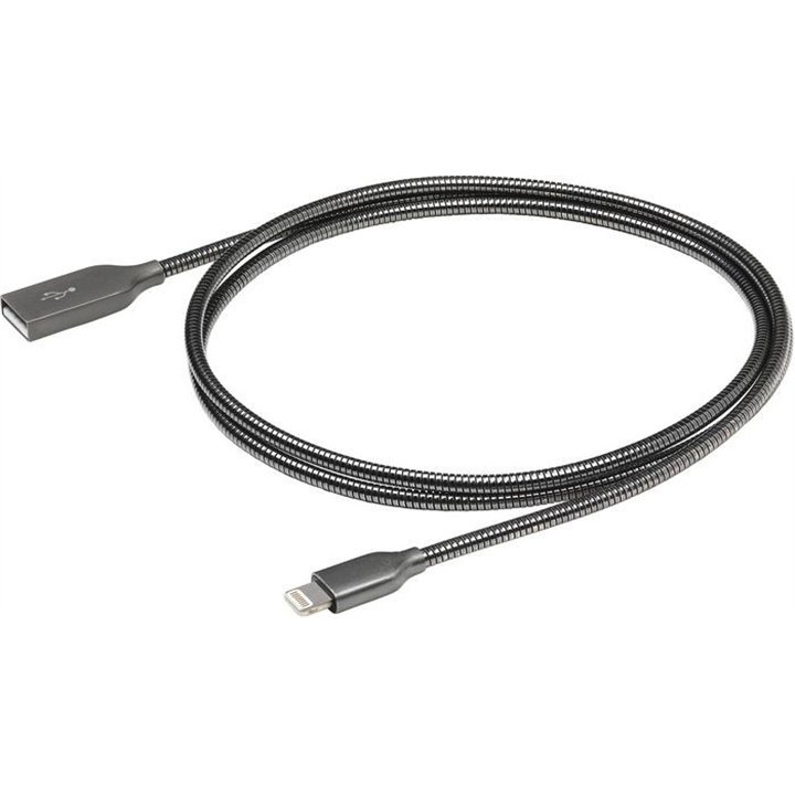 eSTUFF Lightning Cable MFI 1,5 m gunmetal