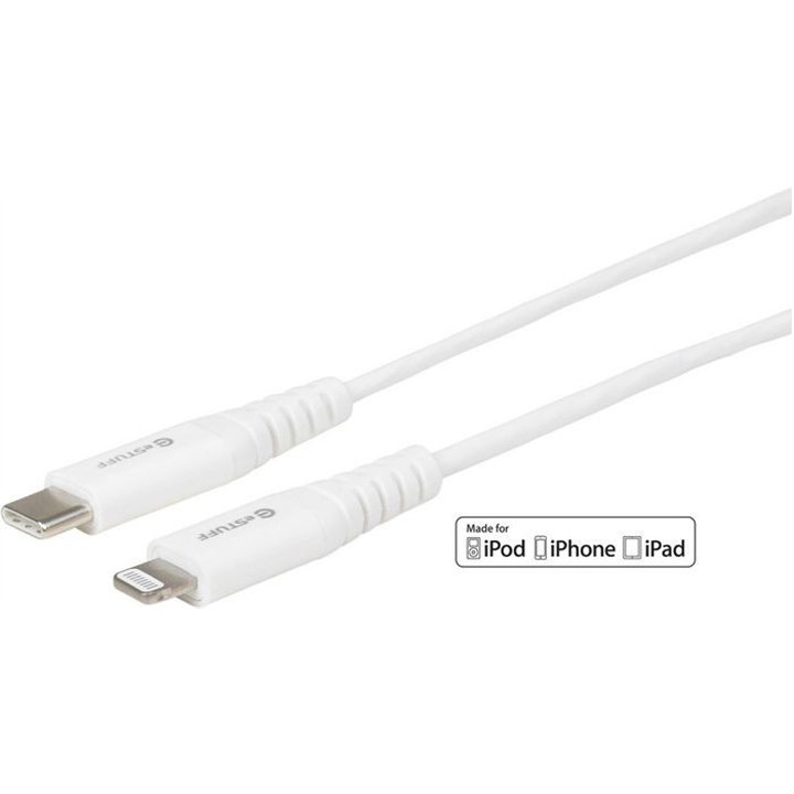 eSTUFF USB-C Lightning Cable MFI 0,5 m white
